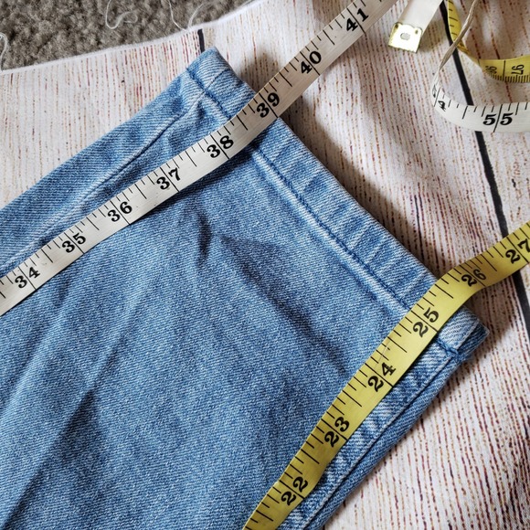 WHO WHAT WEAR Blue Paper Bag hi-rise Jeans 8 - Picture 7 of 7